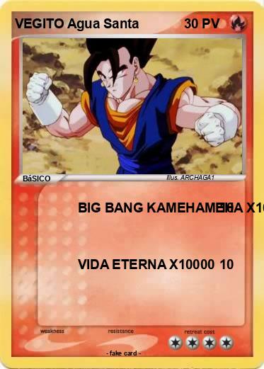 Pokemon VEGITO Agua Santa