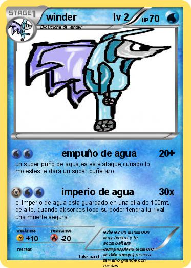 Pokemon winder              lv 2
