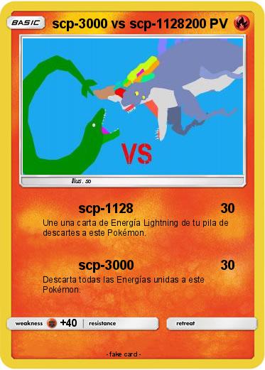 Pokemon scp-3000 vs scp-1128