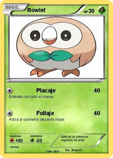 Pokemon Rowlet