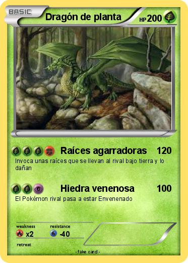 Pokemon Dragón de planta