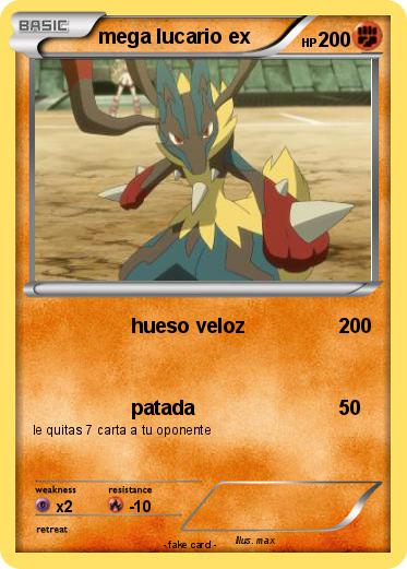 Pokemon mega lucario ex