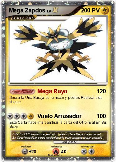Pokemon Mega Zapdos