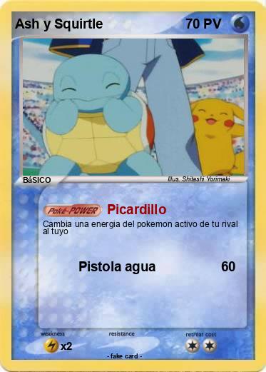Pokemon Ash y Squirtle