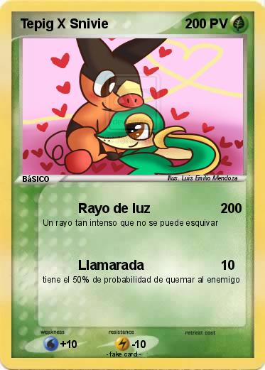 Pokemon Tepig X Snivie