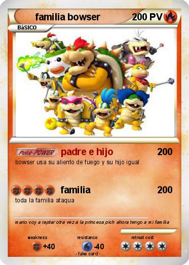 Pokemon familia bowser