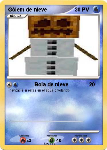 Pokemon Gólem de nieve
