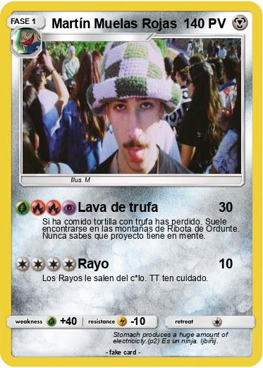 Pokemon Martín Muelas Rojas