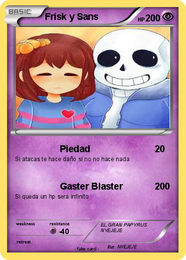 Pokemon Frisk y Sans