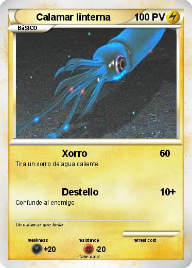 Pokemon Calamar linterna