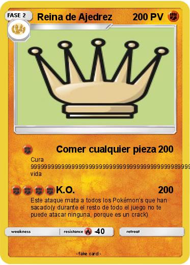 Pokemon Reina de Ajedrez