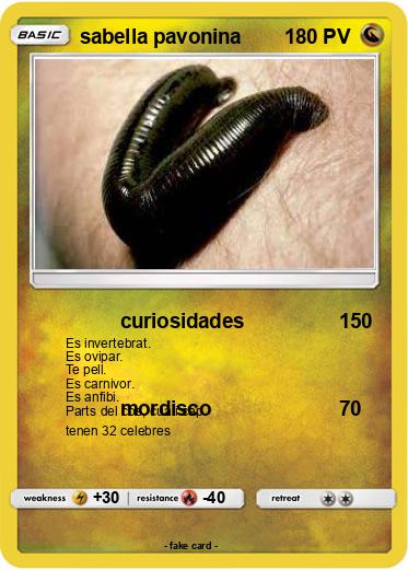 Pokemon sabella pavonina