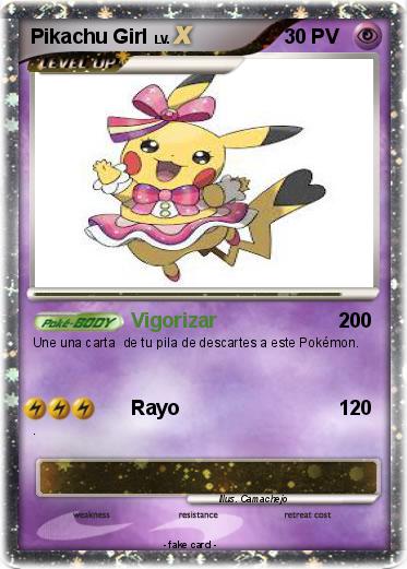 Pokemon Pikachu Girl