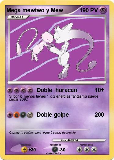 Pokemon Mega mewtwo y Mew