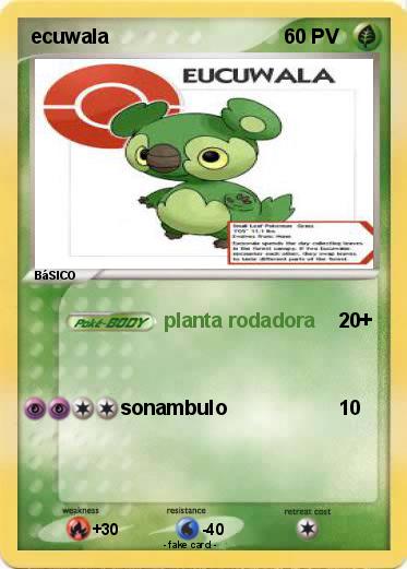 Pokemon ecuwala