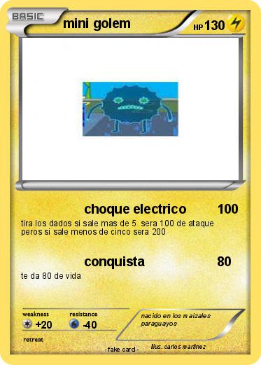 Pokemon mini golem