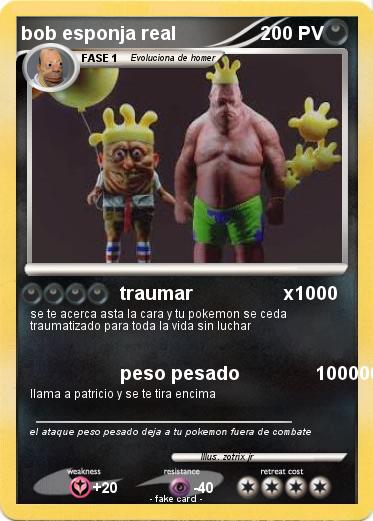 Pokemon bob esponja real