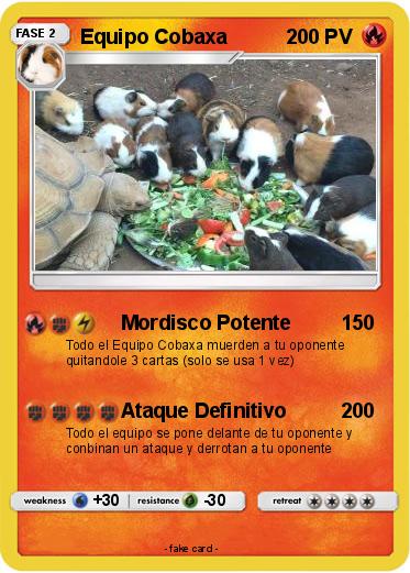 Pokemon Equipo Cobaxa