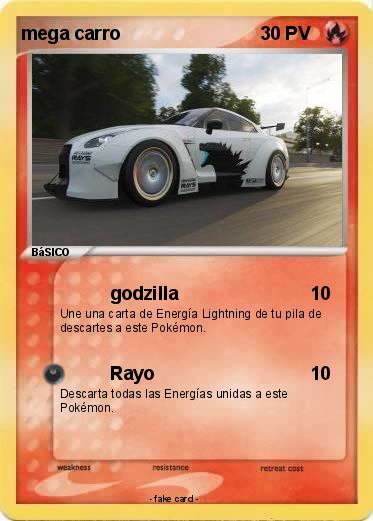 Pokemon mega carro