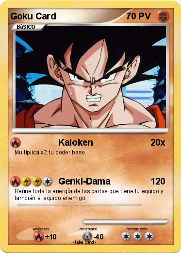 Pokemon Goku Card