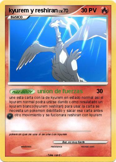 Pokemon kyurem y reshiran