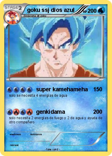 Pokemon goku ssj dios azul