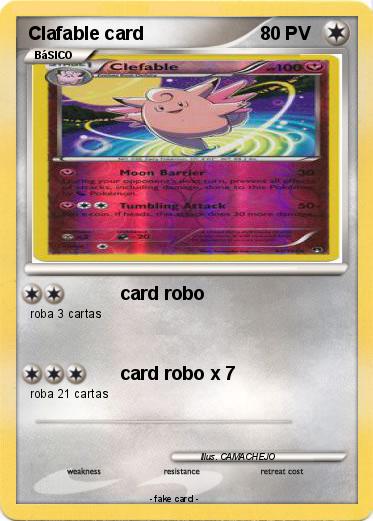 Pokemon Clafable card