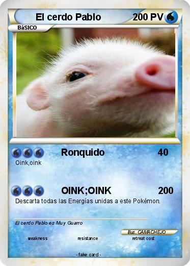 Pokemon El cerdo Pablo