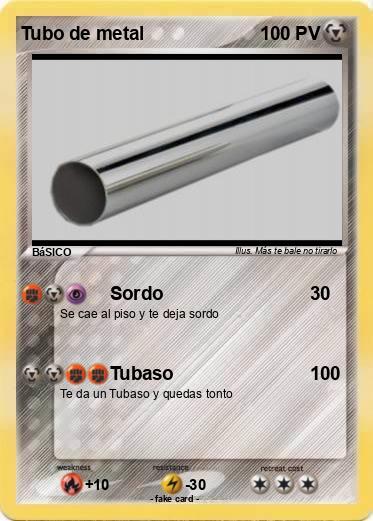 Pokemon Tubo de metal