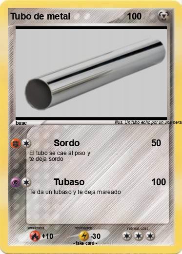 Pokemon Tubo de metal