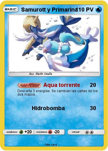 Pokemon Samurott y Primarina
