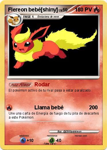 Pokemon Flereon bebé[shiny]