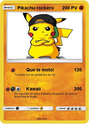 Pokemon Pikachu rockero