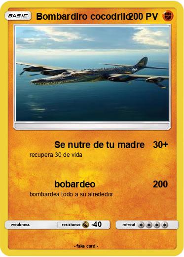 Pokemon Bombardiro cocodrilo