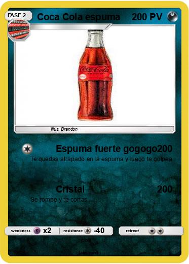 Pokemon Coca Cola espuma