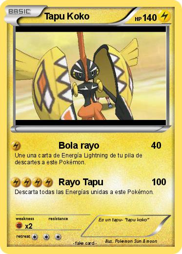 Pokemon Tapu Koko