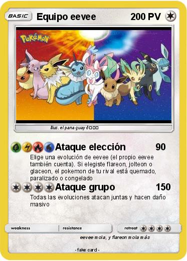 Pokemon Equipo eevee
