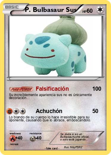 Pokemon P. Bulbasaur Sus