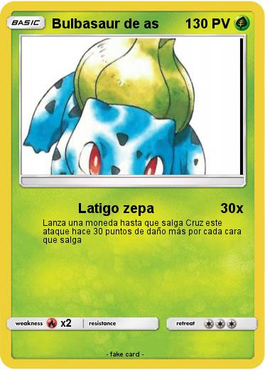 Pokemon Bulbasaur de as
