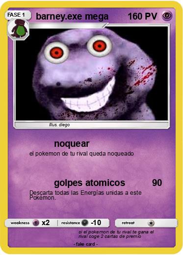 Pokemon barney.exe mega
