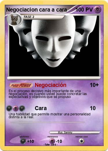 Pokemon Negociacion cara a cara