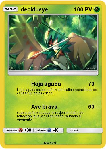 Pokemon decidueye