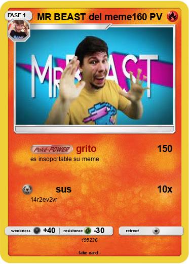Pokemon MR BEAST del meme