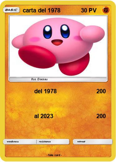 Pokemon carta del 1978