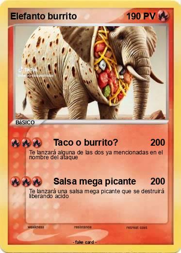Pokemon Elefanto burrito