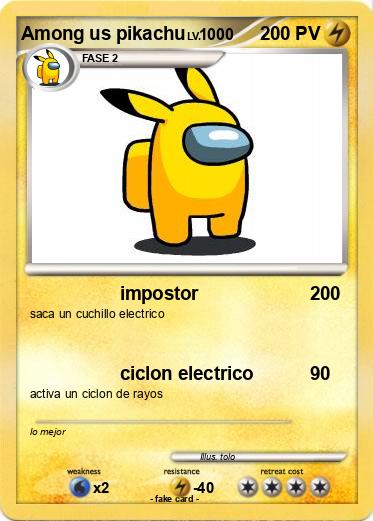 Pokemon Among us pikachu