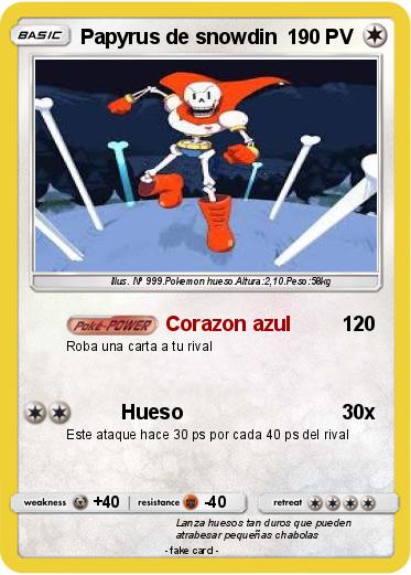 Pokemon Papyrus de snowdin