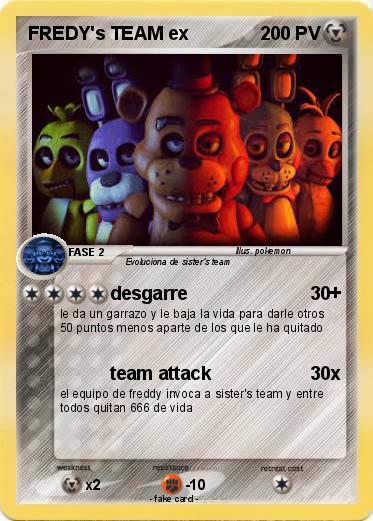 Pokemon FREDY's TEAM ex