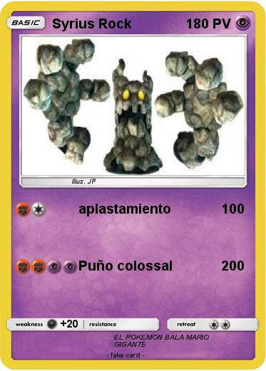 Pokemon Syrius Rock