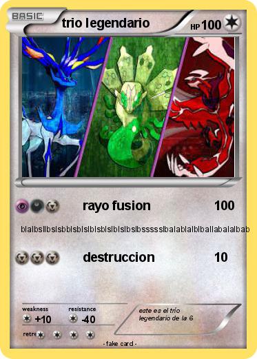 Pokemon trio legendario